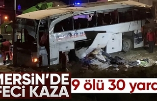 Mersin'de yolcu otobüsü devrildi: 9 ölü, 30...