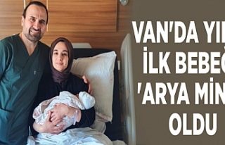 Van'da yılın ilk bebeği 'Arya Mina’ oldu