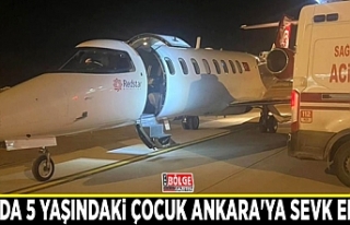 Van'da 5 yaşındaki çocuk ambulans uçakla Ankara'ya...