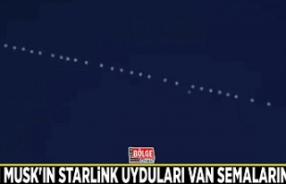 Elon Musk'ın Starlink uyduları Van semalarında...