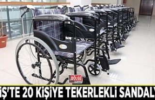 Erciş'te 20 kişiye tekerlekli sandalye...