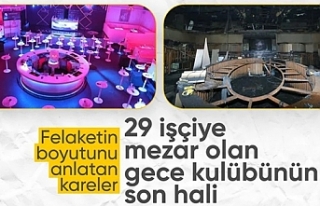 Beşiktaş’taki gece kulübünün içerisi yangın...