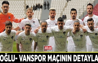 Beyoğlu Yeni Çarşı- Vanspor maçının detayları…