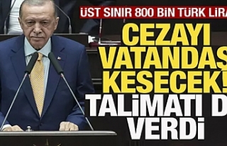 Cezayı vatandaş kesecek! Erdoğan da talimatı verdi,...