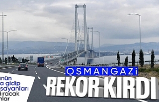 Osmangazi Köprüsü’nden yeni rekor: Bir günde...