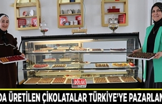 Van'da üretilen çikolatalar Türkiye'ye...