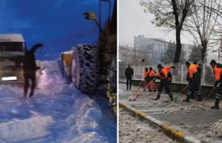 Büyükşehir'den karla mücadele çalışmaları
