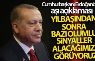 Erdoğan, aşı çalışmaları konusunda tarih verdi