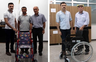 Engelli vatandaşlar tekerlekli sandalye ile sevindirildi