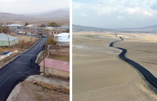 İran sınırındaki mahalle yollarına asfalt...