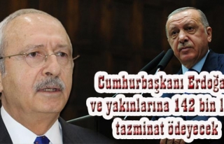 Kılıçdaroğlu, 142 bin lira tazminat ödeyecek