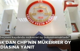 YSK'dan CHP'nin 'mükerrer oy' iddiasına yanıt...