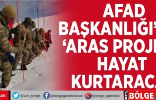 AFAD Başkanlığı'nın 'ARAS Projesi'...