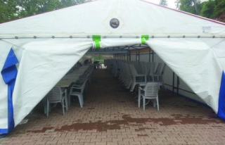 Bahçesaray'da 400 kişilik iftar çadırı...