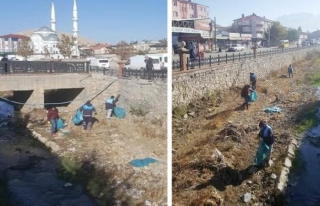 Tuşba Belediyesi Akköprü Deresi'ni temizledi