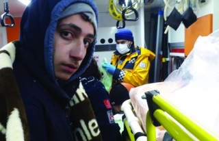 Donma tehlikesi geçiren göçmenler hastaneye kaldırıldı...