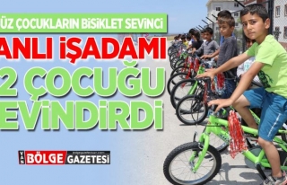 Başkan Say, çocuklara bisiklet dağıttı