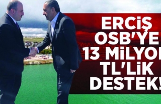Erciş OSB için 13 milyon TL destek 
