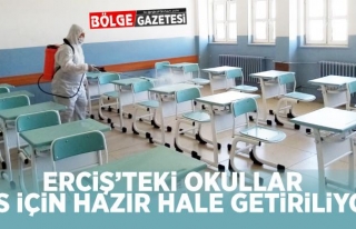 Erciş'teki okullar YKS için hazır hale getiriliyor