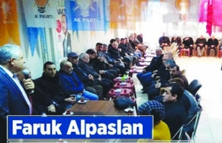Alpaslan'dan, Ak Parti adayları için destek çağrısı...