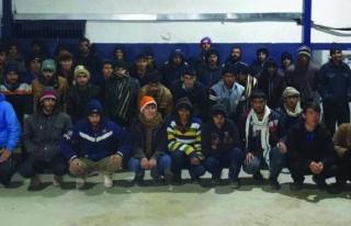 Gürpınar'da 40 kaçak göçmen yakalandı