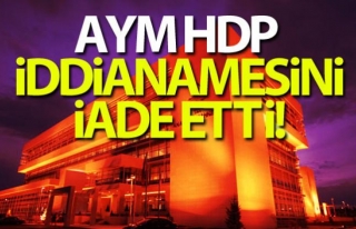 Anayasa Mahkemesi, HDP iddianamesini iade etti!
