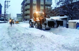 İpekyolu Belediyesi'nden aralıksız karla mücadele...