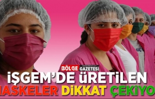 Van İŞGEM'de, üretilen maskeler dikkat çekiyor