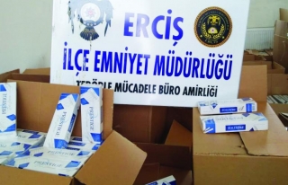 Erciş'te 10 bin 520 paket kaçak sigara ele geçirildi...