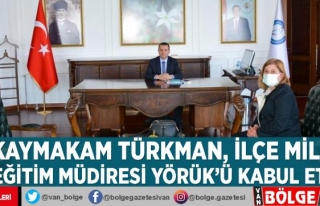 Kaymakam Türkman, İlçe Milli Eğitim Müdiresi...