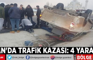Van'da trafik kazası: 4 yaralı