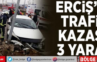 Erciş'te trafik kazası: 3 yaralı