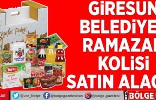 Giresun Belediyesi Ramazan kolisi satın alacak