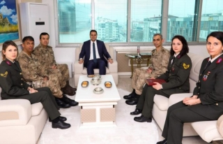 Tuğgeneral Özfidan'dan, Kaymakam Öztürk'e ziyaret…