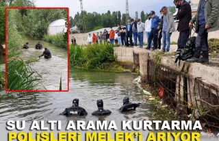 Su altı arama kurtarma polisleri Melek'i arıyor