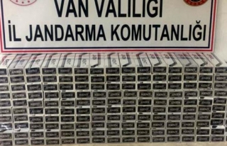 Erciş'te bin 580 paket sigara ele geçirildi