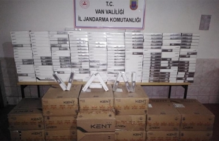 Çaldıran'da, 18 bin paket kaçak sigara ele geçirildi