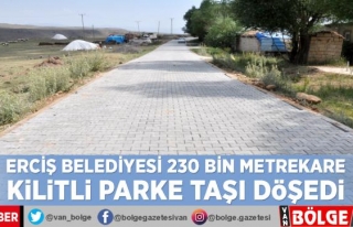 Erciş Belediyesi 2020 yılında 230 bin metrekare...
