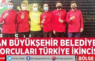 Van Büyükşehir Belediyesi sporcuları Türkiye...