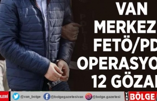 Van merkezli FETÖ/PDY operasyonu: 12 gözaltı
