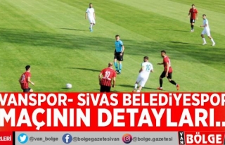 Vanspor- Sivas Belediyespor maçının detayları…