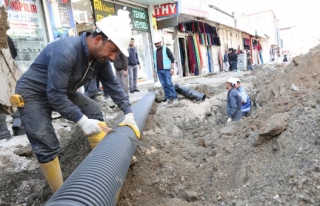 Van'da kent merkez kanalizasyona kavuşuyor