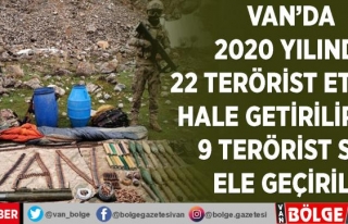 Van'da 2020 yılında 22 terörist etkisiz hale...