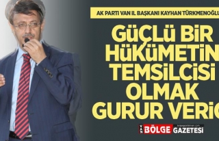 Türkmenoğlu: Güçlü bir hükümetin temsilcisi...