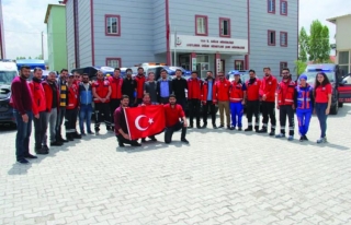 Van'da UMKE ekibi Afrin'e uğurlandı