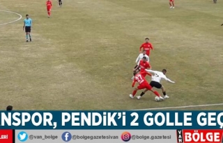 Vanspor, Pendik'i 2 golle geçti