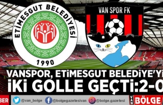 Vanspor, Etimesgut Belediye'yi iki golle geçti:2-0