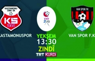 Vanspor'un maçı TRT Kurdi'de…