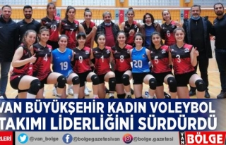 Van Büyükşehir Kadın Voleybol takımı liderliğini...