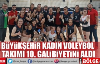 Van Büyükşehir Kadın Voleybol Takımı 10. galibiyetini...